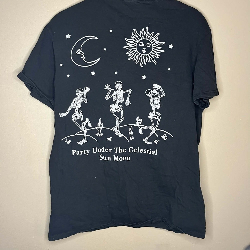 Call Your Mother Skeleton Tarot Party Under The Celestial Sun Moon Tee
